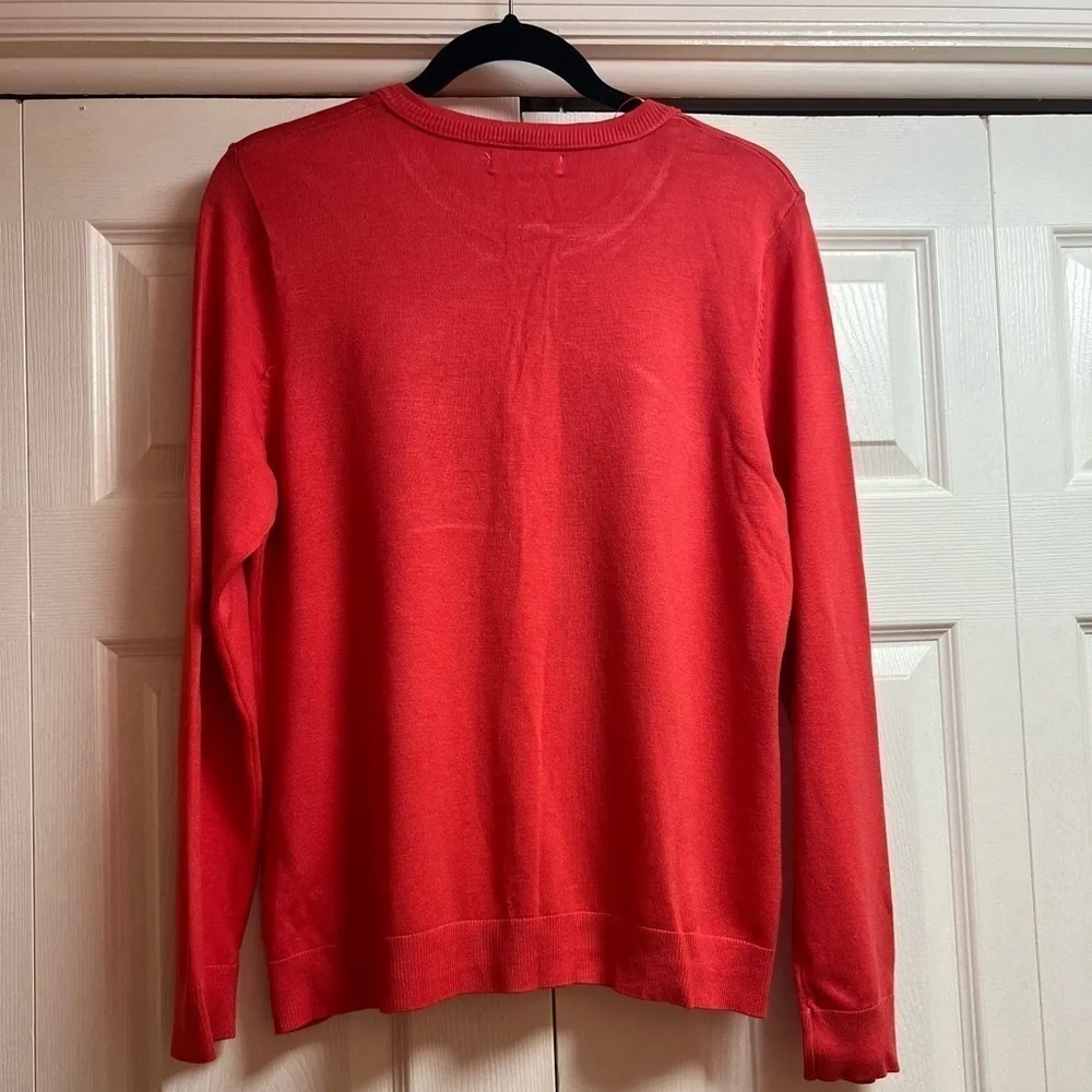 Calvin Klein button down cardigan size large, watermelon 🍉 color